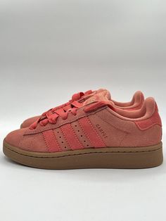 Pink And Brown Shoes, Pink Adidas Campus, Adidas Campus 00s, Adidas Design, Classic Adidas, Athletic Style, Adidas Campus, Shoe Inspo, Sneaker Games