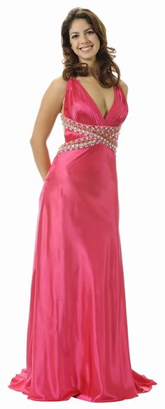 Pageant Fuchsia Dress Open Back Deep V Neckline Formal Fuchsia Gown $199.99 Beauty Pageant Gowns, Fuchsia Gown, Teen Pageant, Beauty Pageant Dresses, Miss Teen