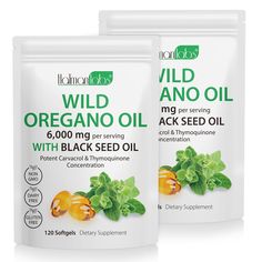 PRICES MAY VARY. 【2 in 1 Oil of Oregano Softgels】Each serving of oil of oregano capsules contains 6,000mg oil of oregano with 200mg black seed oil. Oil of oregano with black seed oil are combined into one and work together,that delivers essential support for seasonal immune health. that delivers essential support for seasonal immune health. 【Organic Oregano Oil Capsules】Oregano oil with black seed oil softgels,our oil of oregano softgels is natural, pure, potent, and free of GMOs, soy, dairy, an Organic Oregano Oil, Wild Oregano, Oil Of Oregano, Oregano Oil, Black Seed Oil, Homeopathic Remedies, Black Seed, Immune Health