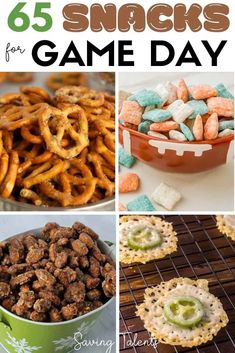 Here's a list of snacks you can serve at your next football game party. Spice up your Super Bowl Sunday with these football game day snacks! Sunday Football Food Dinners, Football Game Day Snacks, Football Game Appetizers, Football Sunday Snacks, Football Game Party, Easy Football Snacks, Football Game Snacks, List Of Snacks, Cheddar Cheese Ball Recipes