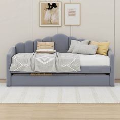 a living room scene with focus on the daybed