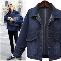 Plus Size Jean Jacket, Jeans Coat Jackets, Casual Denim Jeans, Denim Coat Women, Jean Jacket Women, Denim Outerwear, Oversize Women, Slim Denim