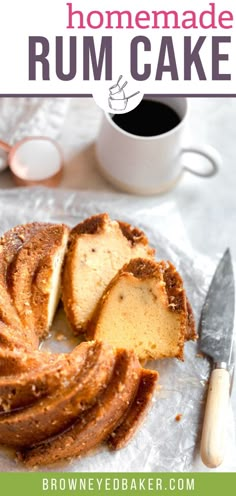 a bundt cake with slices cut out on top