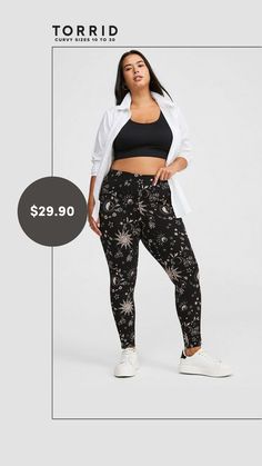 Fit Best Stretches, Best Leggings, Plus Size Leggings, Matches Fashion, Jersey Knit Fabric, Going To The Gym, Lilo And Stitch, Black Leggings, Love It