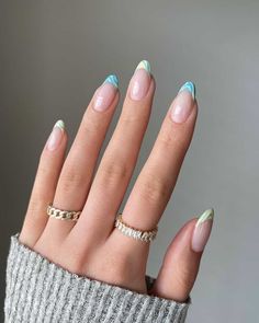 53 Insanely Cute French Tip Nails to Upgrade the Classic French Nails Manicure Jelly Stickers, Ballerina Nail, Easter Nail Designs, Nails Natural, Nagel Tips, Fake Nails With Glue, Ballerina Nails, Easter Nails, Stick On Nails