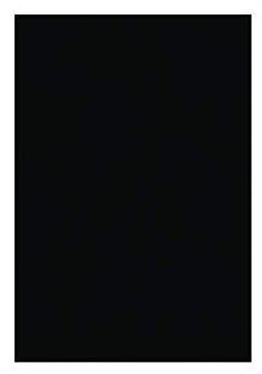 a black square with white border on the top and bottom corner, in front of a white background