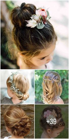 Hairstyle For Flower Girl, Cute Wedding Hairstyles, Hairstyles For Girls, Best Hairstyle