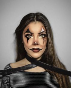 Halloween Makeup Diy Easy, Maquillage Halloween Simple, Drawing 101, Scary Clown Makeup