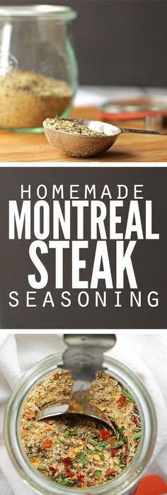 homemade montreale steak seasoning recipe in a jar