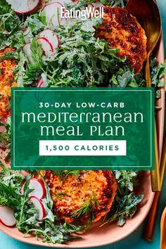 In this healthy low-carb meal plan, we capped the calories at 1,500 calories a day, which is a calorie level most people will lose weight following, and also included modifications for 1,200 and 2,000 calories a day, depending on your calorie needs. #mealplan #mealprep #healthymealplans #mealplanning #mealplanideas #healthyrecipes 1600 Calorie Meal Plan, Mediterranean Meal Plan, 1500 Calorie Diet, Lower Carb Meals, Stomach Fat Burning Foods, Nutrition Goals, Mediterranean Diet Meal Plan