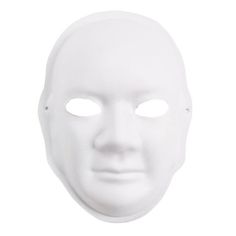 a white mask on a white background