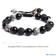 OrcaJump - Sleek and Elegant Black Agate Bracelet Agate Bracelet, Black Bracelets, Elegant Home Decor, Black Agate, Elegant Homes, Agate, Sleek, Bracelet, Black