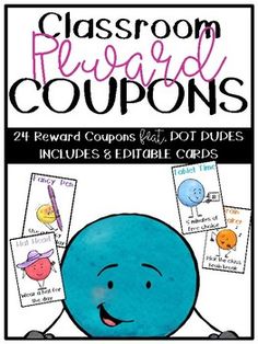 the front cover of classroom reward coupons