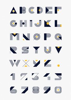 the font and numbers are designed to look like an abstract art piece, but it is also