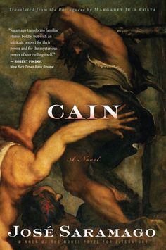 the book cover for can by jose saramago, with an image of two men wrestling