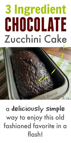 This quick and easy recipe to make a delicious chocolate zucchini cake with cake mix will become an instant summertime classic in your home! #Zucchini #ZucchiniCake #CakeMix Zucchini Cake Recipe, Chocolate Zucchini Cake Recipe, Zucchini Cupcakes, Zucchini Cakes Recipe, Zucchini Recipes Dessert, Classic Old Fashioned, Resipi Kek, Chocolate Zucchini Cake, Chocolate Zucchini Bread