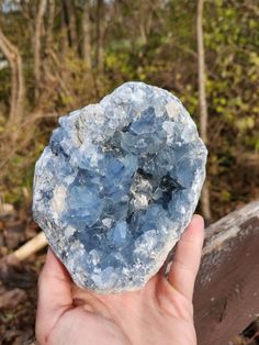 BEAUTIFUL Large Blue Madagascar Celestite Geode / Crystal Cluster! Dimensions (inches):  5.5" x 4.5" x 4.5" ☯️ Celestite Metaphysical Properties: Celestite Activates the Throat Chakra which gives it the ability to aid one with fluency in communication. It also activates the Crown Chakra which allows Celestite to aid one with Astral travel and helps one communicate with and acknowledge their spirit guide. It can also be used for balancing and cleansing energies within the self and it can also be used for providing help with problem solving. Raw Celestite, Blue Celestite, Celestite Crystal, Spirit Guide, The Crown Chakra, Astral Travel, The Throat Chakra, Throat Chakra, Crystals Stones