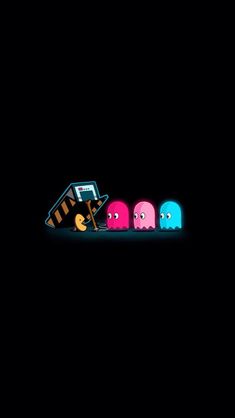 the pacman wallpapers are all different colors