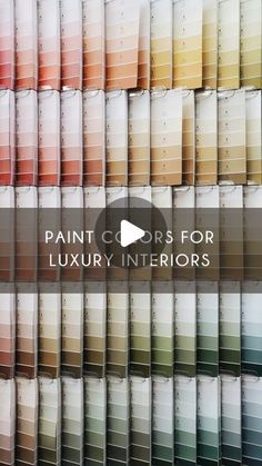 paint colors for luxury interiors with text overlay