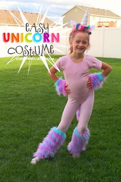 Unicorn costume DIY - A girl and a glue gun Unicorn Tail, Unicorn Halloween Costume, Diy Unicorn, Diy Kostüm, Hallowen Costume, Unicorn Halloween