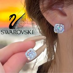 Elegant Swarovski Stud Earrings. Sparkling Silver Design. Perfect For Any Occasion. Nickel Free & Hypoallergenic Even More Sparkly In Person! Alwaysposhible Posh Ambassador Ii 5-Star Seller Fun, Engaging & Fair-Priced Marathon Live Auctions With A Focus On Mental Health Awareness And World Class Customer Care I Go Live Every Saturday @ 7pm Pt/ 8pm Mt/ 9pm Ct/ 10pm Et Through Sunday @ 7am Pt/ 8am Mt/ 9am Ct/ 10am Et ~ Silver Design, Swarovski Jewelry, Health Awareness, Customer Care, World Class, Mental Health Awareness, Cushion Cut, 5 Star, Jewelry Earrings