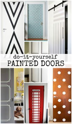 different door designs with the words do it yourself painted doors