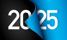 the numbers twenty five and twenty five are shown in white on a blue black background