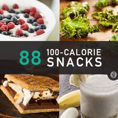 88 Unexpected Snacks Under 100 Calories -Posted by Laura Schwecherl on March 6, 2014 Low Cal Snacks, Snacks Under 100 Calories, Different Foods, Under 100 Calories, Foods And Drinks, Zucchini Chips