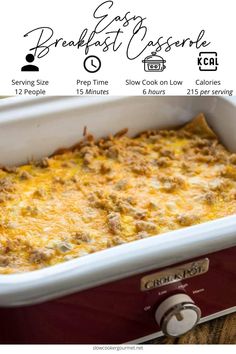 a casserole dish with meat and cheese in it is shown on the website