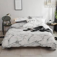 Elizabeth Nordic Duvet Cover Set in white color. Couples Bedding Set, Marble Bedding, Lace Bedding Set, Bedroom Comforter Sets, Pattern Bedding, Queen Size Duvet Covers, Girls Bedding Sets, Silk Bedding Set, Organic Cotton Bedding