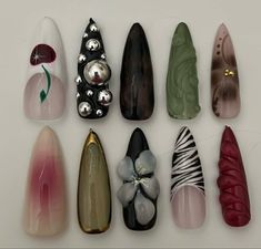 Practice Nails, Gothic Nails, Minimalist Nails, Pretty Acrylic Nails, Dope Nails, Best Acrylic Nails