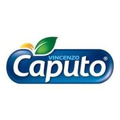 caputo brand logo with green leaves on the top and blue bottom, in front of a white background