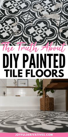 the truth about diy painted tile floors