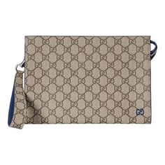 Gucci Pouch With GG Detail 'Beige Ebony Supreme' 768255-FACQC-9751 Gucci Pouch, Limited Edition Sneakers, Sport Sneakers, Gucci Bag, Pouch, Gucci, Sneakers