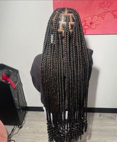 Diamond Part Braids, Knotless Braids Medium, Full Braids, Hair Braid Diy, Big Box Braids, Hair Business, Quick Weave Hairstyles