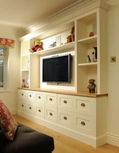 Built In Media Units | Bespoke TV Cabinets - James Mayor Home, Birmingham Bedroom Bookcase, Media Cabinets, Media Units, Built In Shelves Living Room, Living Room Wall Units, Stunning Interior Design, Interior Design Advice, Tv Units, Kitchen Decor Themes