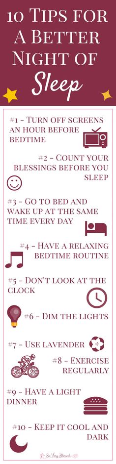 Use these 10 simple tips to fall asleep faster and get a better and more restful night of sleep. Tips To Fall Asleep, Can Not Sleep, Think Positive Thoughts