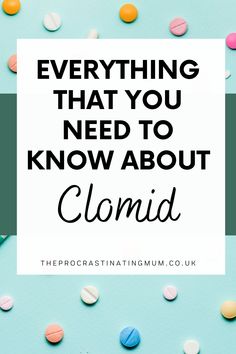 I have taken Clomid on two separate occasions and both times I had wildly different experiences. I have written all about my trying to conceive journey before but, today I am talking to you about Clomid, sharing all of my knowledge on it, and my experience of taking it! All About Me!, Talking To You, Need To Know