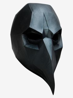 Low Poly Crow Mask Halloween Party Adult Latex Mask Novelty Black Masks And Prosthetics For Themed Events, Mask Inspiration, Low Poly Mask, Crow Mask, Mascaras Halloween, Plague Doctor Mask, Doctor Mask, Horror Masks, Halloween Costume Shop