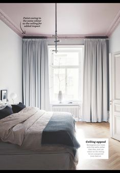 the bedroom is clean and ready to be used as a place for sleeping or relaxing