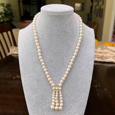 This Elegant Belpearl Cultured Pearl Necklace Is Crafted With Round Cream Pearls, 14k Ball Clasp & Accented With 0.06 Ctw White Diamonds. Pearl Size Is Approx 7-8mm. Necklace Length Approx 18” + 2” Drop. Pearls Are High Lustre With Very Little Blemishes. Cultured Pearl Necklace, Pearl Cream, Pearl Size, Cultured Pearls, White Diamonds, Necklace Length, Diamond White, Womens Jewelry Necklace, Necklace Lengths