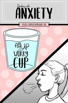 a woman blowing her nose next to an illustration of a cup with the words flup worry cup on it