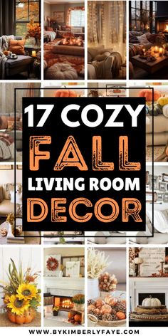 Fall Living Room Decor Ideas Living Room Decor Ideas Diy, Living Room Fall Decor Ideas, Fall Decor Ideas For Living Room, Room Decor Ideas Diy, Cozy Fall Living Room, Minimalist Living Room Design