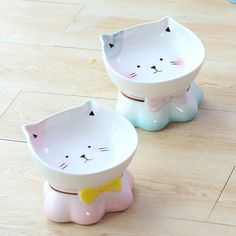 Name: Lucky cat ceramic bowl Color: pink, blue Fit: cat Capacity: 155g grain and 300ml water Ceramic Cat Bowl, Cervical Vertebrae, Cat Fountain, Degree Design, Cat Ceramic, Waterfall Design, Cat Water Fountain, Cat Food Bowl, Cat Bowl