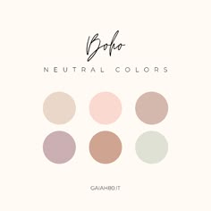 the neutral colors in this palette are all different