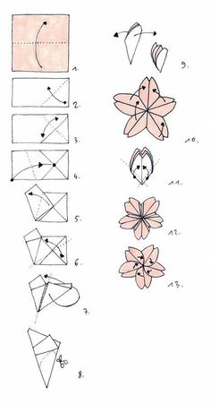 Get started with origami and create cute figures that are both functional and beautiful. Cute Figures, Origami Shapes, Cute Origami, Origami Instructions