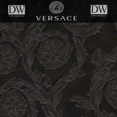 Versace Wallpaper - European Import Chocolate Brown Wallpaper, Hollywood Regency Interior Design, Wallpaper Chocolate, Hollywood Regency Interior, Versace Wallpaper, Dark Grey Wallpaper, Motif Wallpaper, Home Decor Wallpaper, Charcoal Wallpaper