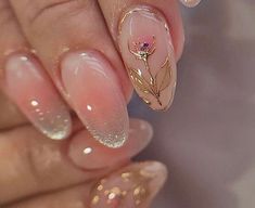 Gold Nail Designs, Custom Press On Nails, Ombre Pink, Y2k Nails, Cat Eye Nails, Fall Nail Art, Chic Nails