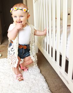 Love this! Baby Fashionista, Funny Baby Clothes, Boho Baby, Baby Outfits, Fashion Kids, Future Baby, Future Kids, Baby Pictures