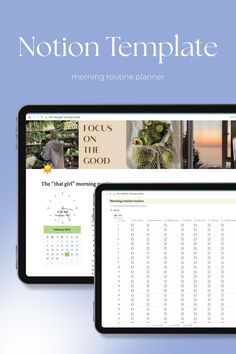 Take control of your morning routine with this digital planner! This Notion Template is the perfect personal tool for utilizing your time more effectively, boosting productivity, and creating an improved life. With a morning journal, habit tracker, to-do list, and daily reminders, you have a comprehensive system that will help you stay on track and make progress. This template is now available in my shop, so take charge of your life and start building your new habits today! Morning Routine Planner, Morning Pages, Notion Templates